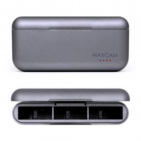MAXCAM Power Triple Battery Charger for GoPro HERO8 Black / HERO7 Black / HERO6 Black / HERO5 Black